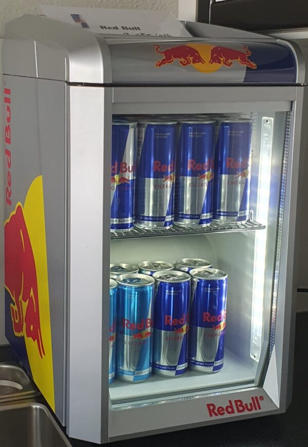 Kühlschrank klein (Redbull) Pausestärn